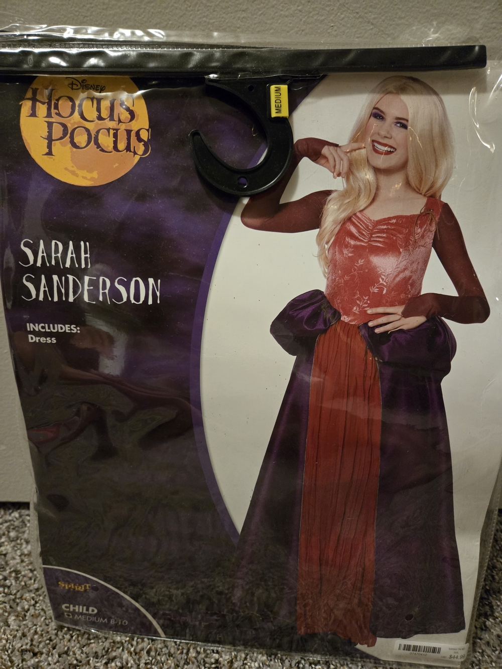 Disney Sarah Sanderson Costume Dress in Purple & Red